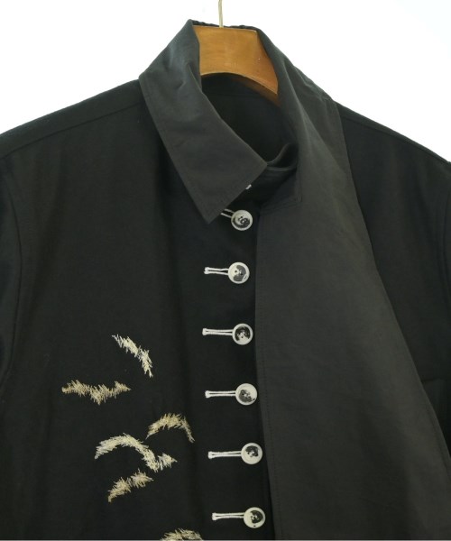 yohji yamamoto POUR HOMME（ヨウジヤマモトプールオム）カジュアルシャツ 黒 サイズ:2(S位) メンズ/2200675719018