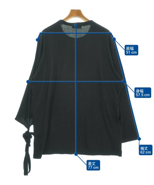 yohji yamamoto POUR HOMME（ヨウジヤマモトプールオム）Tシャツ・カットソー 黒 サイズ:3(M位) メンズ/2200675719025