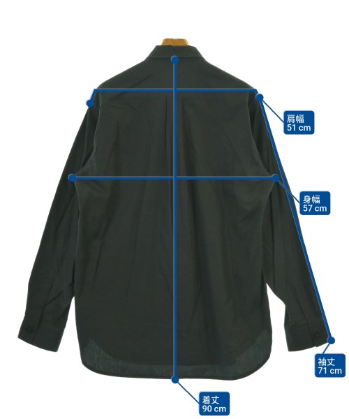 yohji yamamoto POUR HOMME（ヨウジヤマモトプールオム）カジュアルシャツ 黒 サイズ:4(L位) メンズ/2200675719056