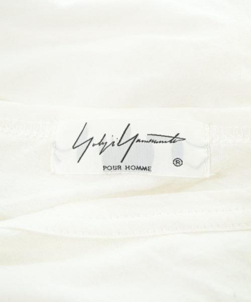 yohji yamamoto POUR HOMME（ヨウジヤマモトプールオム）Tシャツ・カットソー 白 サイズ:3(M位) メンズ/2200675719162