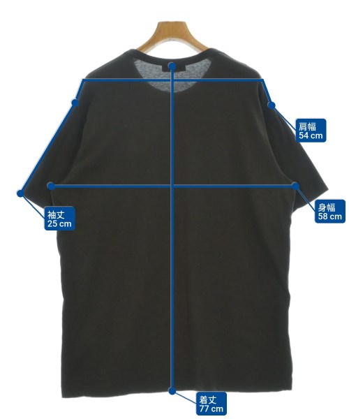 yohji yamamoto POUR HOMME（ヨウジヤマモトプールオム）Tシャツ・カットソー 茶 サイズ:3(M位) メンズ/2200676316100