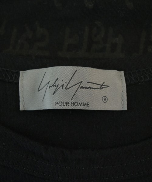 yohji yamamoto POUR HOMME（ヨウジヤマモトプールオム）Tシャツ・カットソー 黒 サイズ:3(M位) メンズ/2200676316124
