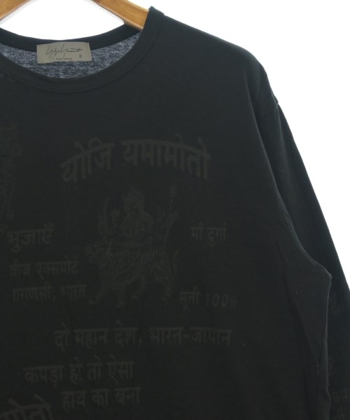 yohji yamamoto POUR HOMME（ヨウジヤマモトプールオム）Tシャツ・カットソー 黒 サイズ:3(M位) メンズ/2200676316124