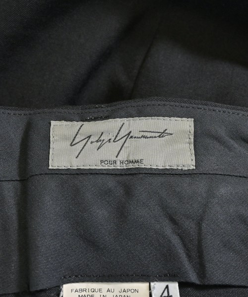 yohji yamamoto POUR HOMME（ヨウジヤマモトプールオム）スラックス 黒 サイズ:4(L位) メンズ/2200677996011