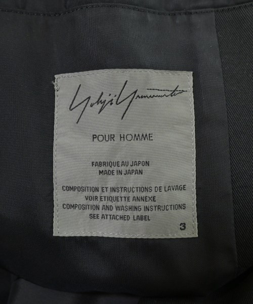yohji yamamoto POUR HOMME（ヨウジヤマモトプールオム）その他 黒 サイズ:3(M位) メンズ/2200678648179
