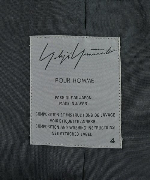yohji yamamoto POUR HOMME（ヨウジヤマモトプールオム）テーラードジャケット 黒 サイズ:4(L位) メンズ/2200678648209