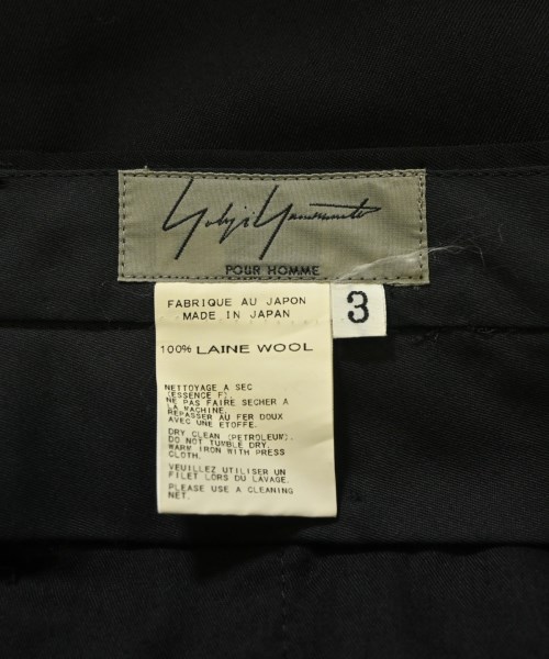 yohji yamamoto POUR HOMME（ヨウジヤマモトプールオム）ショートパンツ 黒 サイズ:3(M位) メンズ/2200679374053