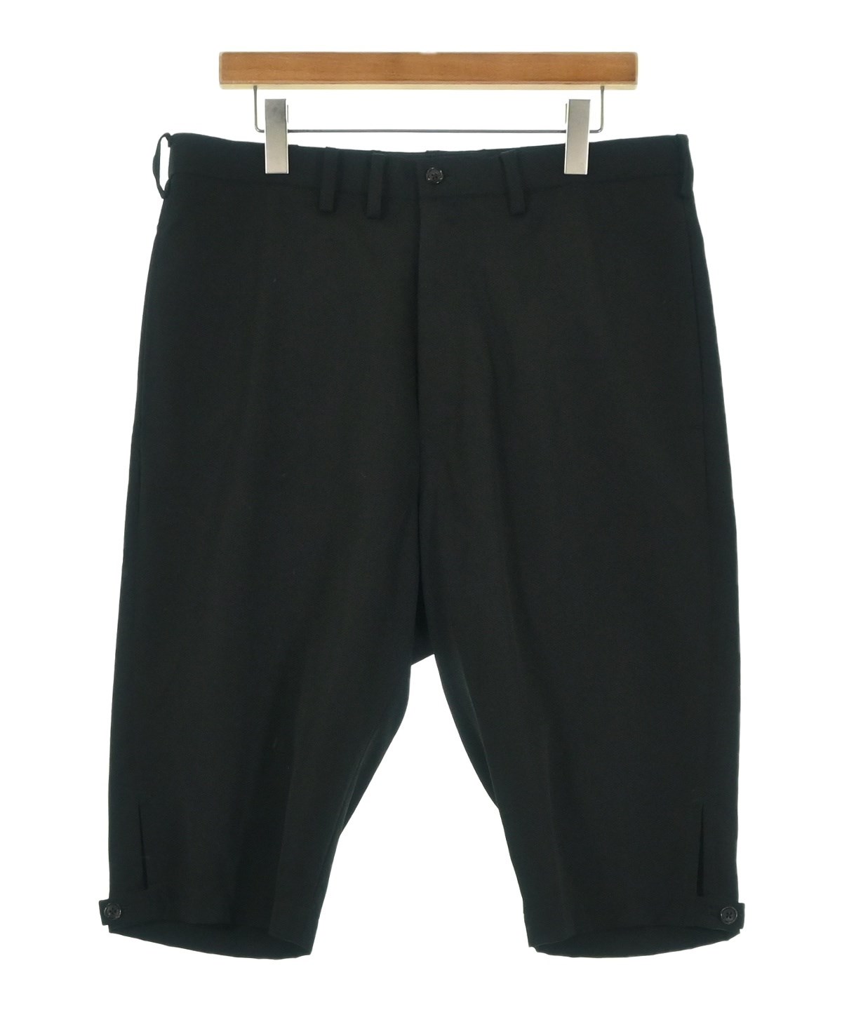Yohji Yamamoto 黒ショートパンツ サイズ3 yohji yamamoto POUR HOMME（ヨウジヤマモトプールオム）ショート