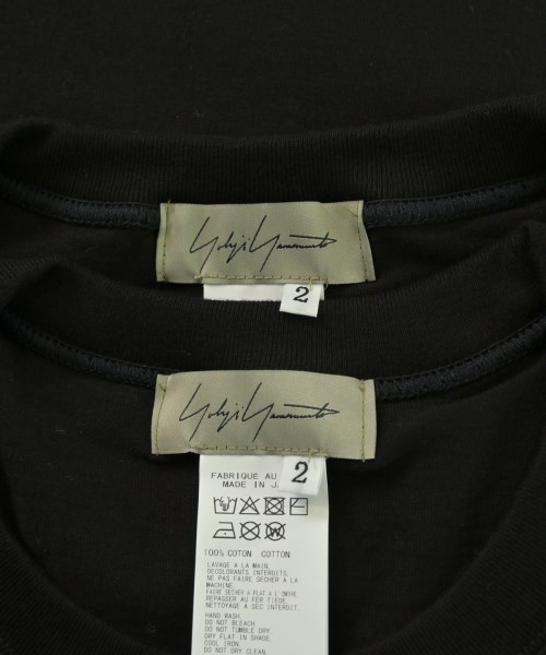 yohji yamamoto POUR HOMME（ヨウジヤマモトプールオム）Tシャツ・カットソー 黒 サイズ:2(S位) メンズ/2200679563013