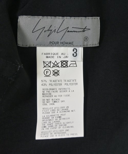 yohji yamamoto POUR HOMME（ヨウジヤマモトプールオム）ショートパンツ 黒 サイズ:3(M位) メンズ/2200680143082