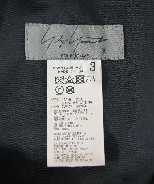 yohji yamamoto POUR HOMME（ヨウジヤマモトプールオム）その他 黒 サイズ:3(M位) メンズ/2200680143105