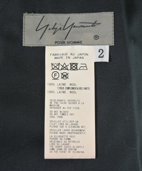 yohji yamamoto POUR HOMME（ヨウジヤマモトプールオム）その他 黒 サイズ:2(S位) メンズ/2200680143143
