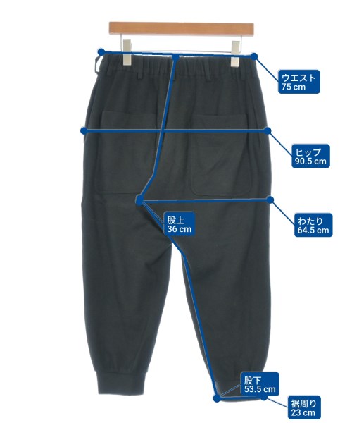 yohji yamamoto POUR HOMME（ヨウジヤマモトプールオム）クロップドパンツ 黒 サイズ:2(S位) メンズ/2200674710511