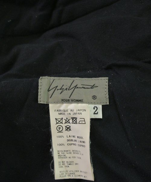 yohji yamamoto POUR HOMME（ヨウジヤマモトプールオム）スラックス 黒 サイズ:2(S位) メンズ/2200681227040