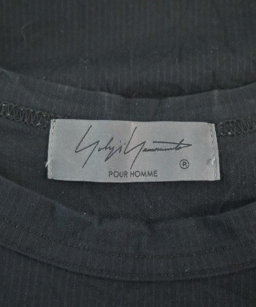 yohji yamamoto POUR HOMME（ヨウジヤマモトプールオム）Tシャツ・カットソー 黒 サイズ:3(M位) メンズ/2200675268028