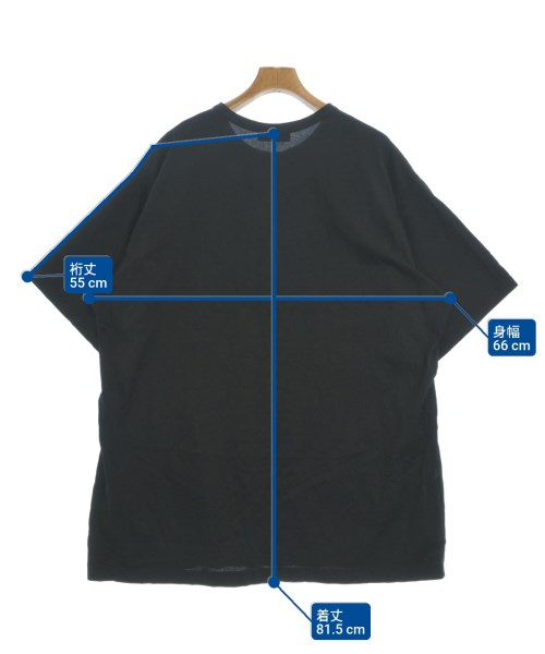 yohji yamamoto POUR HOMME（ヨウジヤマモトプールオム）Tシャツ・カットソー 黒 サイズ:3(M位) メンズ/2200675268028