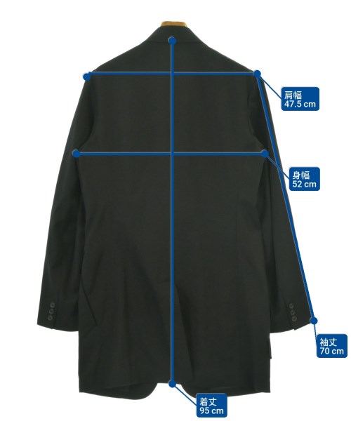 yohji yamamoto POUR HOMME（ヨウジヤマモトプールオム）テーラードジャケット 黒 サイズ:2(S位) メンズ/2200681969018