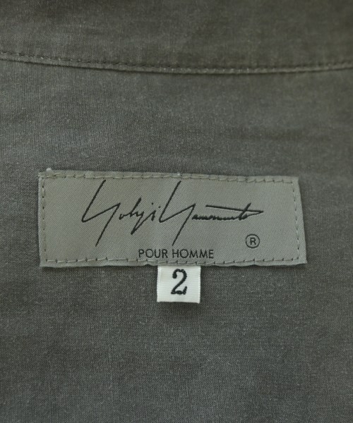 yohji yamamoto POUR HOMME（ヨウジヤマモトプールオム）カジュアルシャツ グレー サイズ:2(S位) メンズ/2200694045044