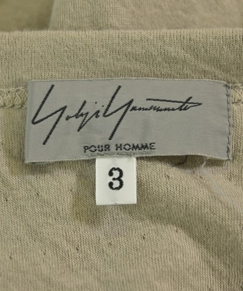 yohji yamamoto POUR HOMME（ヨウジヤマモトプールオム）Tシャツ・カットソー ベージュ サイズ:3(M位) メンズ/2200694065035