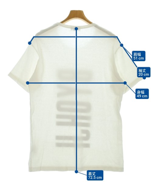 yohji yamamoto POUR HOMME（ヨウジヤマモトプールオム）Tシャツ・カットソー 白 サイズ:3(M位) メンズ/2200694781058