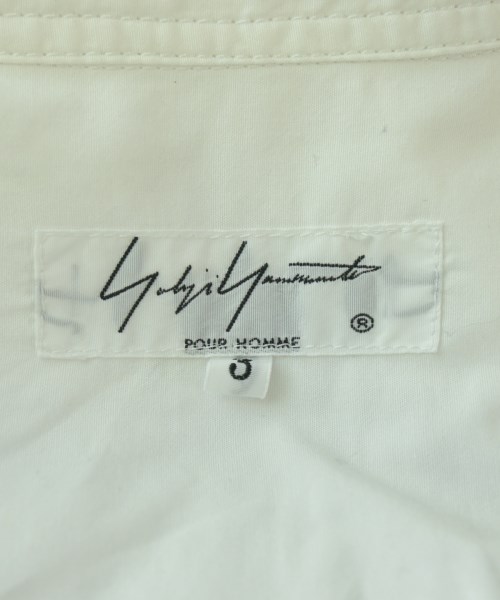 yohji yamamoto POUR HOMME（ヨウジヤマモトプールオム）カジュアルシャツ 白 サイズ:3(M位) メンズ/2200694973149