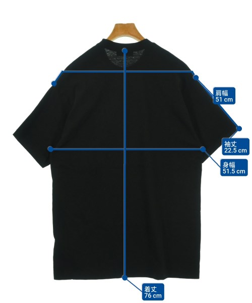 yohji yamamoto POUR HOMME（ヨウジヤマモトプールオム）Tシャツ・カットソー 黒 サイズ:3(M位) メンズ/2200695508012