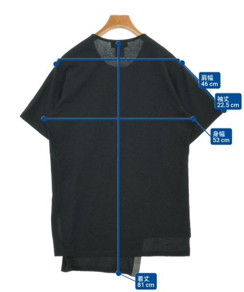 yohji yamamoto POUR HOMME（ヨウジヤマモトプールオム）Tシャツ・カットソー 黒 サイズ:-(M位) メンズ/2200696089039