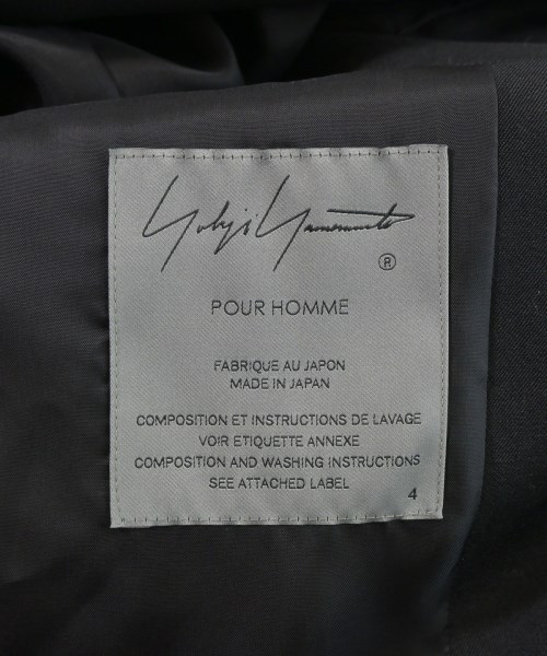 yohji yamamoto POUR HOMME（ヨウジヤマモトプールオム）カジュアルジャケット 黒 サイズ:4(L位) メンズ/2200696161018