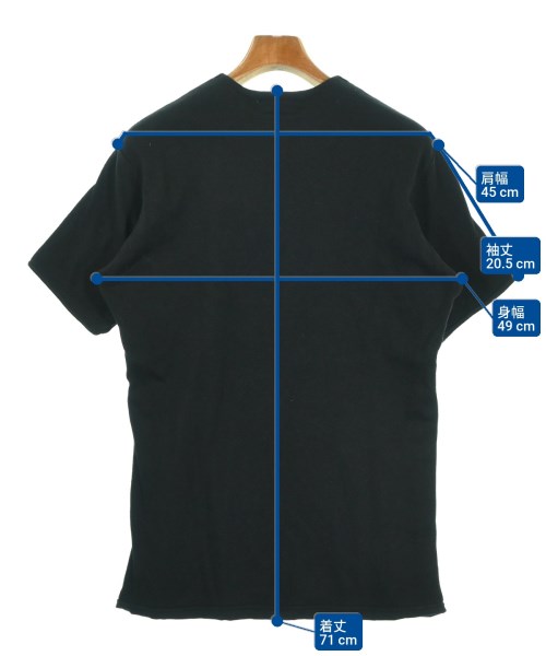 yohji yamamoto POUR HOMME（ヨウジヤマモトプールオム）Tシャツ・カットソー 黒 サイズ:3(M位) メンズ/2200696318047
