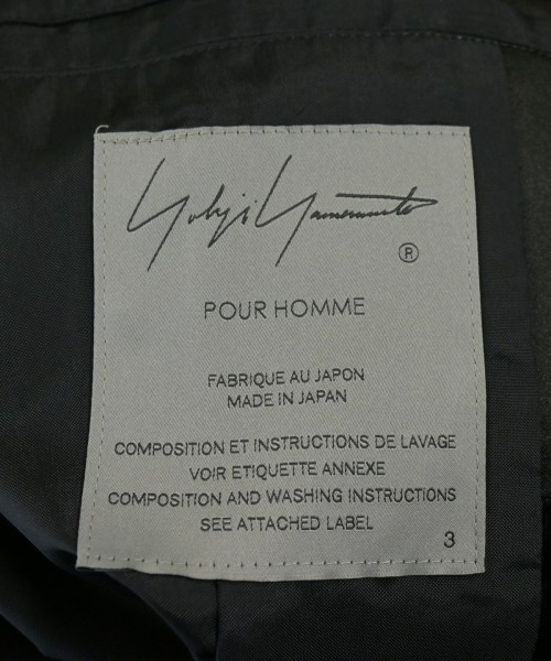 yohji yamamoto POUR HOMME（ヨウジヤマモトプールオム）その他 黒 サイズ:3(M位) メンズ/2200696477034