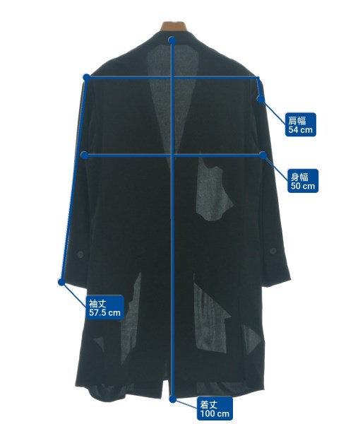 yohji yamamoto POUR HOMME（ヨウジヤマモトプールオム）カジュアルジャケット 黒 サイズ:-(XL位) メンズ/2200696708015