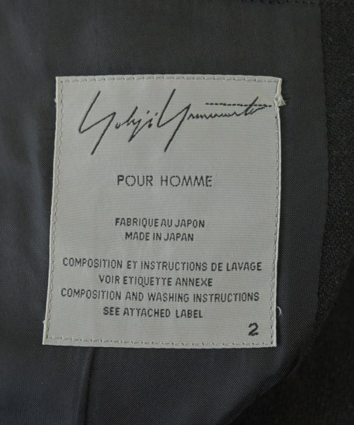 yohji yamamoto POUR HOMME（ヨウジヤマモトプールオム）カジュアルジャケット 黒 サイズ:2(S位) メンズ/2200696799013