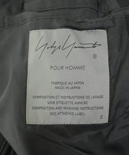 yohji yamamoto POUR HOMME（ヨウジヤマモトプールオム）カジュアルジャケット 黒 サイズ:2(S位) メンズ/2200693047049