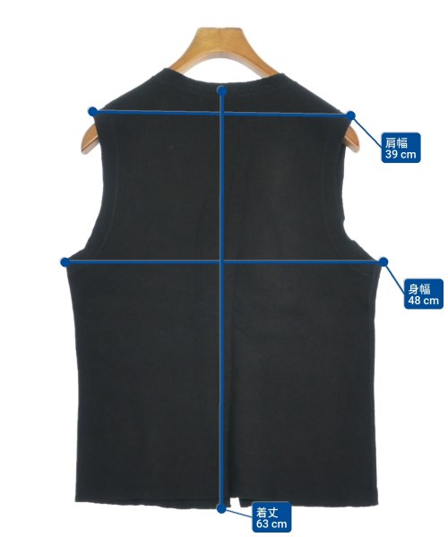 yohji yamamoto POUR HOMME（ヨウジヤマモトプールオム）タンクトップ 黒 サイズ:-(S位) メンズ/2200698378094