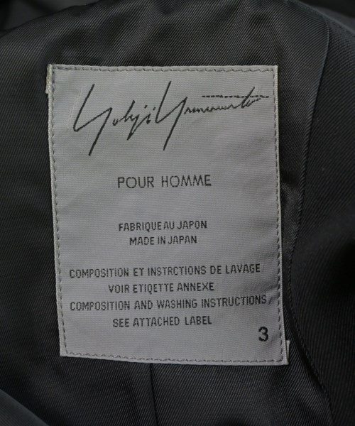 yohji yamamoto POUR HOMME（ヨウジヤマモトプールオム）ジャケット 黒 サイズ:3(M位) メンズ/2200699289016