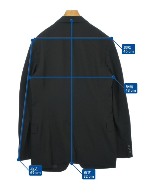 yohji yamamoto POUR HOMME（ヨウジヤマモトプールオム）ジャケット 黒 サイズ:3(M位) メンズ/2200699289016