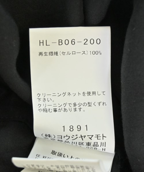yohji yamamoto POUR HOMME（ヨウジヤマモトプールオム）カジュアルシャツ 黒 サイズ:2(S位) メンズ/2200700362028