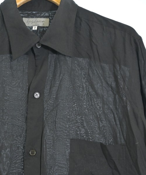yohji yamamoto POUR HOMME（ヨウジヤマモトプールオム）カジュアルシャツ 黒 サイズ:2(S位) メンズ/2200700362028