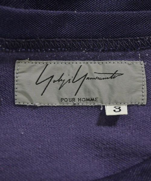 yohji yamamoto POUR HOMME（ヨウジヤマモトプールオム）Tシャツ・カットソー 紫 サイズ:3(M位) メンズ/2200696053092