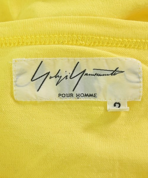 yohji yamamoto POUR HOMME（ヨウジヤマモトプールオム）Tシャツ・カットソー 黄 サイズ:3(M位) メンズ/2200696053108