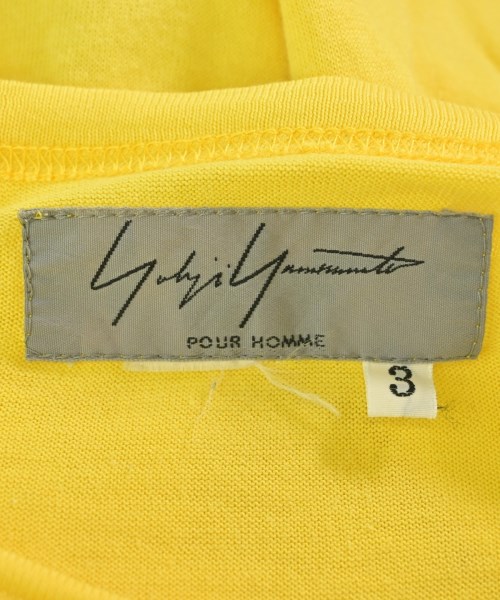 yohji yamamoto POUR HOMME（ヨウジヤマモトプールオム）Tシャツ・カットソー 黄 サイズ:3(M位) メンズ/2200696053245