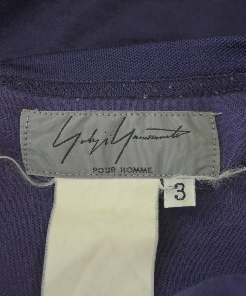 yohji yamamoto POUR HOMME（ヨウジヤマモトプールオム）Tシャツ・カットソー 紫 サイズ:3(M位) メンズ/2200696053276