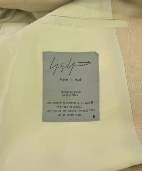 yohji yamamoto POUR HOMME（ヨウジヤマモトプールオム）カジュアルジャケット ベージュ サイズ:5(XL位) メンズ/2200702010019