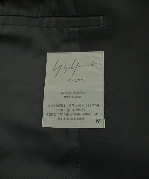 yohji yamamoto POUR HOMME（ヨウジヤマモトプールオム）チェスターコート 黒 サイズ:M メンズ/2200702010057