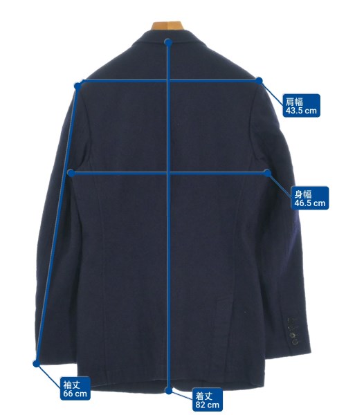 yohji yamamoto POUR HOMME（ヨウジヤマモトプールオム）カジュアルジャケット 紺 サイズ:1(XS位) メンズ/2200646491059