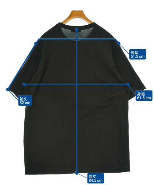 yohji yamamoto POUR HOMME（ヨウジヤマモトプールオム）Tシャツ・カットソー 黒 サイズ:3(M位) メンズ/2200654888018