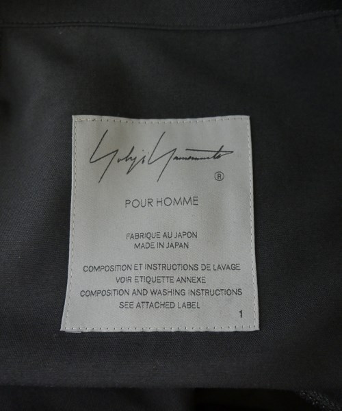 yohji yamamoto POUR HOMME（ヨウジヤマモトプールオム）その他 黒 サイズ:1(XS位) メンズ/2200654888155
