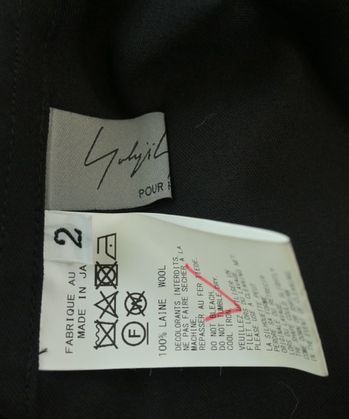 yohji yamamoto POUR HOMME（ヨウジヤマモトプールオム）カジュアルシャツ 黒 サイズ:2(S位) メンズ/2200655101031