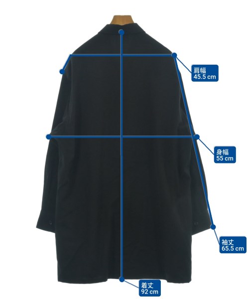 yohji yamamoto POUR HOMME（ヨウジヤマモトプールオム）カジュアルシャツ 黒 サイズ:2(S位) メンズ/2200655101031