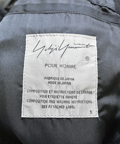 yohji yamamoto POUR HOMME（ヨウジヤマモトプールオム）ダッフルコート 黒 サイズ:1(XS位) メンズ/2200655368014